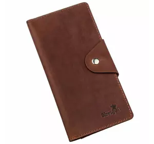 Бумажник мужской из винтажной кожи SHVIGEL 16167 Коричневый