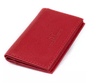 Визитница-книжка ST Leather 19214 Красная