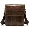 Вертикальная сумка мужская Vintage 14863 Коричневая