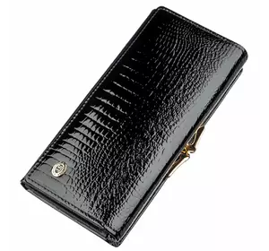 Женский кошелек с монетницей на защелке ST Leather 18910 Черный