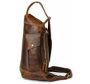 Мужская винтажная сумка через плечо Vintage 14782 Коричневая