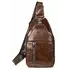 Мужская сумка-слинг кожаная 20340 Vintage Коричневая