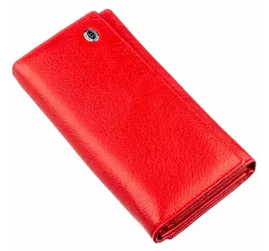 Яркий кошелек для женщин с визитницей ST Leather 18882 Красный