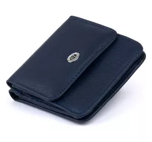 Маленький кошелек на кнопке женский ST Leather 19237 Темно-синий