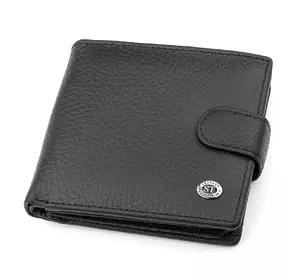 Мужской кошелек ST Leather 18345 (ST153) кожаный Черный