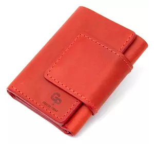 Матовое винтажное портмоне GRANDE PELLE 11459 Красный