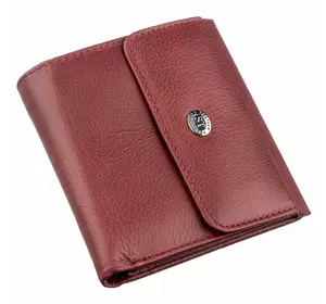 Небольшой женский бумажник с монетницей ST Leather 18920 Бордовый