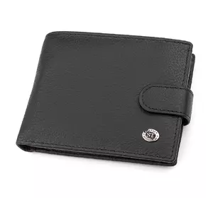 Мужской кошелек ST Leather 18328 (ST137) итальянская кожа Черный