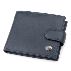 Мужской бумажник ST Leather 18306 (ST104) натуральная кожа Синий