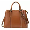 Классическая женская сумка в коже флотар Vintage 14875 Рыжая
