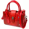 Яркая маленькая женская сумка KARYA 20893 кожаная Красный