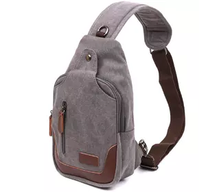 Удобная мужская сумка через плечо Vintage 20388 Серый