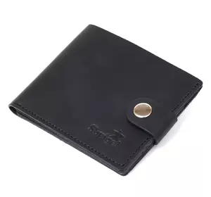 Матовое мужское винтажное портмоне Shvigel 16453 Черный