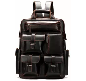 Рюкзак дорожный Vintage 14711 кожаный Темно-Коричневый