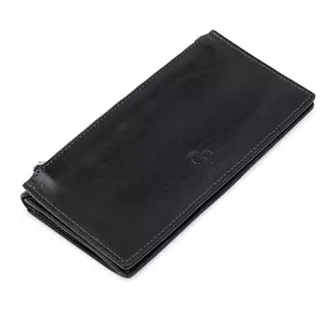 Практичное стильное портмоне унисекс GRANDE PELLE 11558 Черный