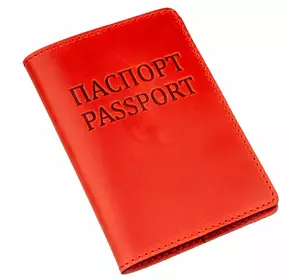 Обложка на паспорт Shvigel 13959 Crazy кожаная Красная