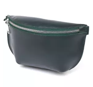 Кожаная женская сумка на пояс Shvigel 16390 Зеленый