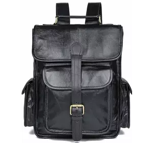 Рюкзак Vintage 14967 кожаный Черный