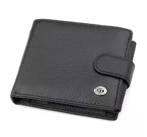 Мужской кошелек ST Leather 18334 (ST102) натуральная кожа Черный