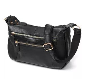 Кожаная женская сумка Vintage 20686 Черный