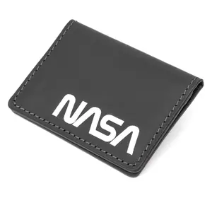 Кожаная обложка для автодокументов с логотипом NASA GRANDE PELLE 11490 Черный