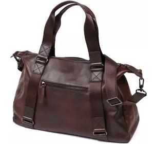 Дорожная сумка из натуральной кожи Vintage 20486 Коричневый