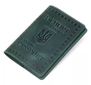 Добротная обложка для паспорта из натуральной кожи SHVIGEL 16134