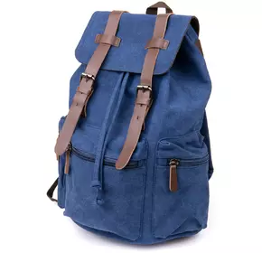 Рюкзак туристический текстильный унисекс Vintage 20609 Синий