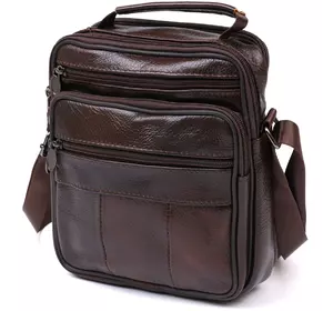 Мужская сумка из натуральной кожи Vintage 20450 Коричневый