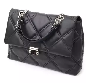 Классическая женская сумка из эко-кожи Vintage 18713 Черный