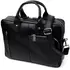 Вместительная сумка-портфель на плечо KARYA 20971 кожаная Черный